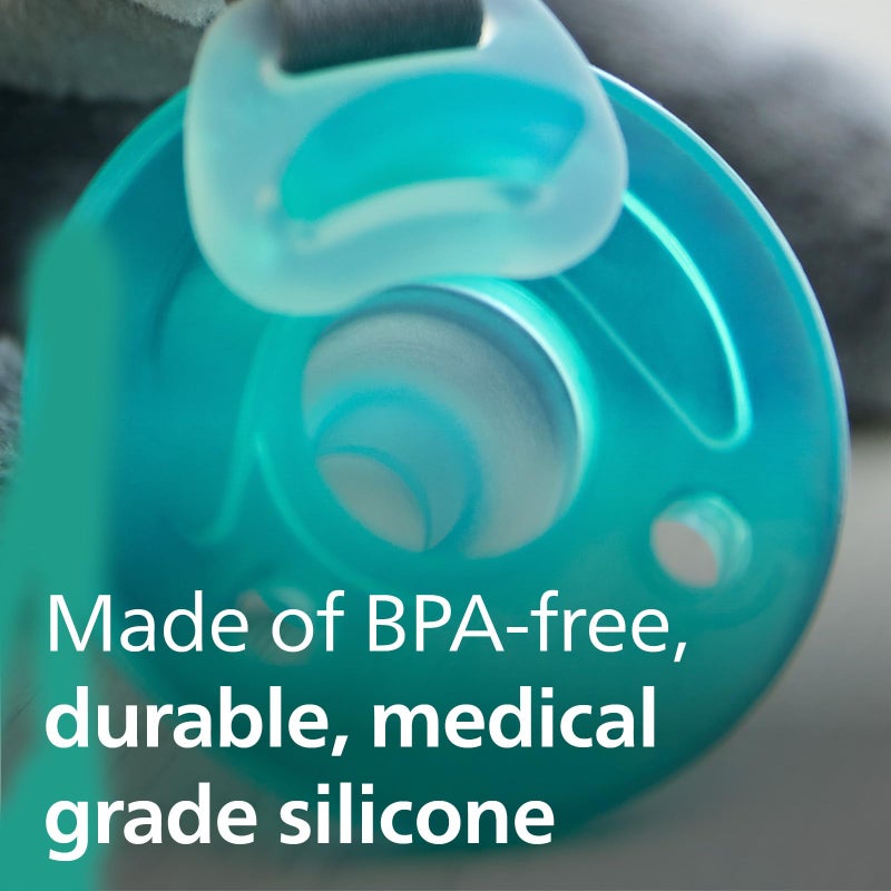 Avent Philips Avent Soothie Snuggle Pacifier Holder with Detachable Pacifier, 0m+, Fox, SCF347/08 - Image 4